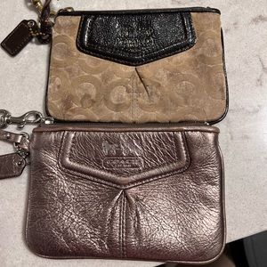 Coach wristlet x 2